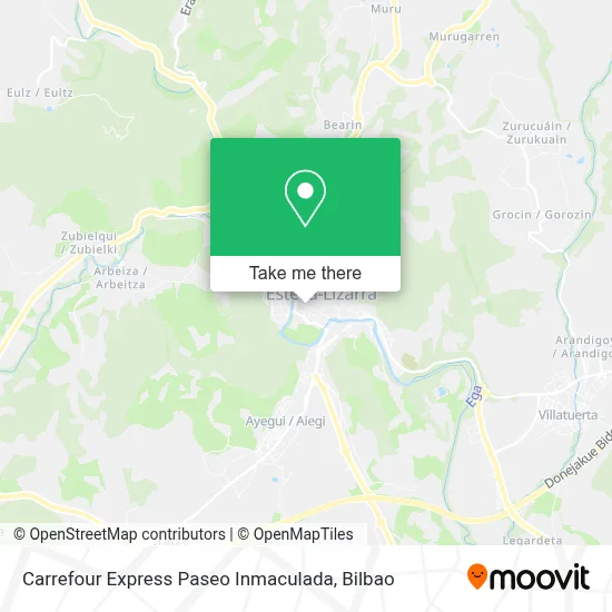 Carrefour Express Paseo Inmaculada map