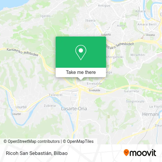 Ricoh San Sebastián map