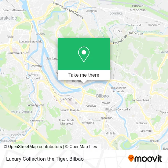 Luxury Collection the Tiger map