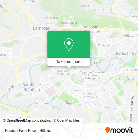 Fusion Fast Food map