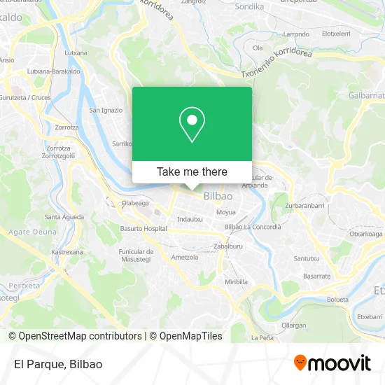El Parque map