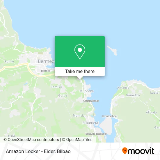 Amazon Locker - Eider map