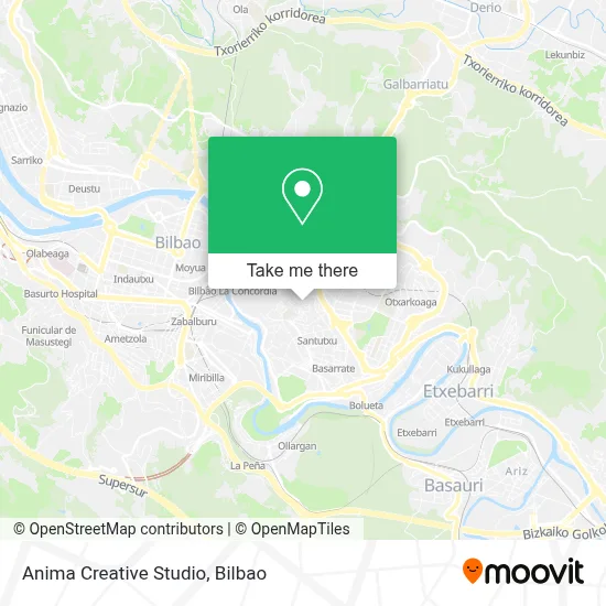 Anima Creative Studio map