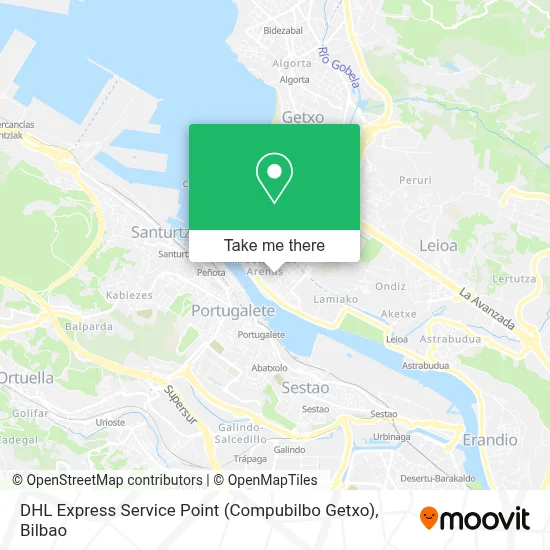DHL Express Service Point (Compubilbo Getxo) map