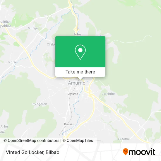 Vinted Go Locker map