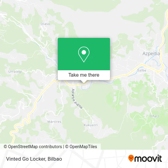 Vinted Go Locker map