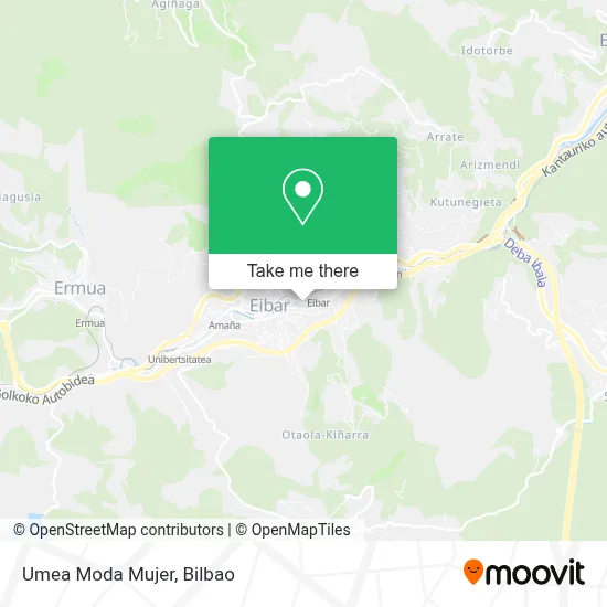 Umea Moda Mujer map