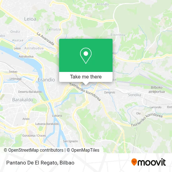 Pantano De El Regato map