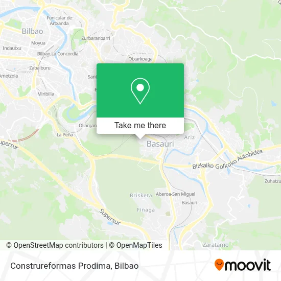 Construreformas Prodima map