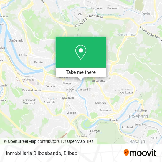 Inmobiliaria Bilboabando map