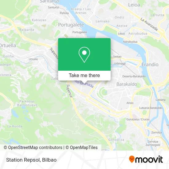 Station Repsol map
