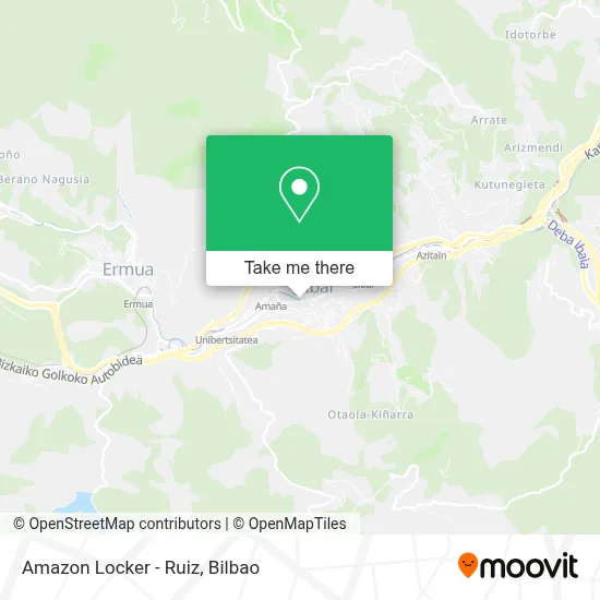 Amazon Locker - Ruiz map
