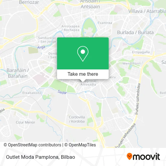 Outlet Moda Pamplona map
