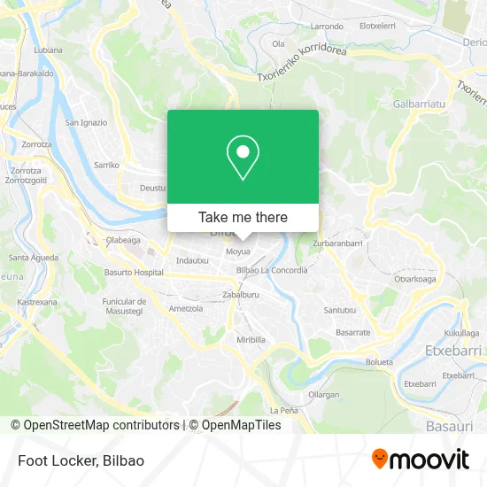Foot Locker map