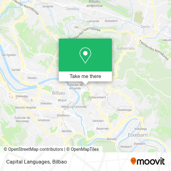 Capital Languages map