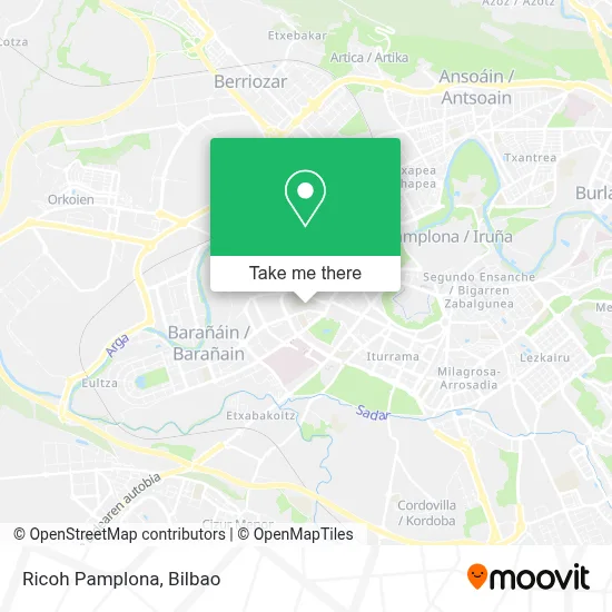 Ricoh Pamplona map