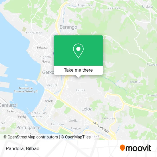 Pandora map