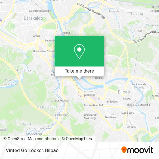 Vinted Go Locker map