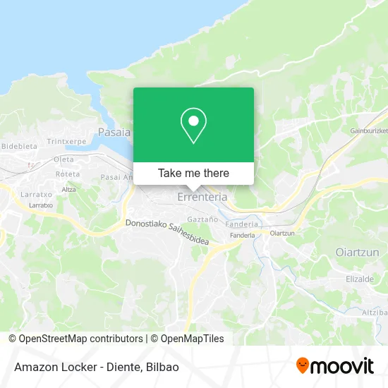 Amazon Locker - Diente map
