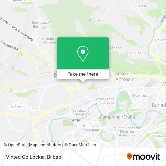 Vinted Go Locker map