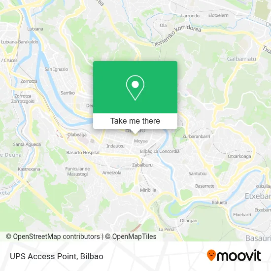 Ups Access Point map