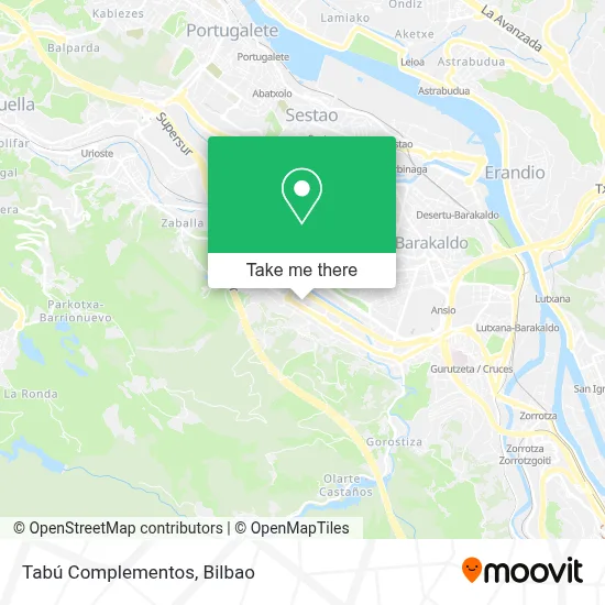 Tabú Complementos map