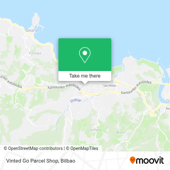 Vinted Go Parcel Shop map