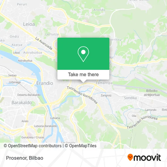 Prosenor map