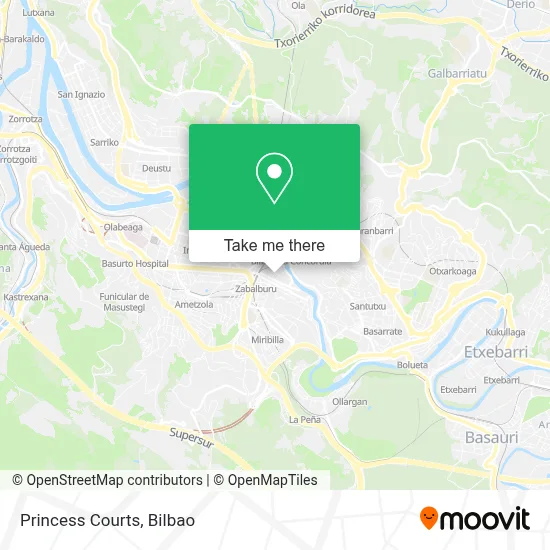 Princess Courts map