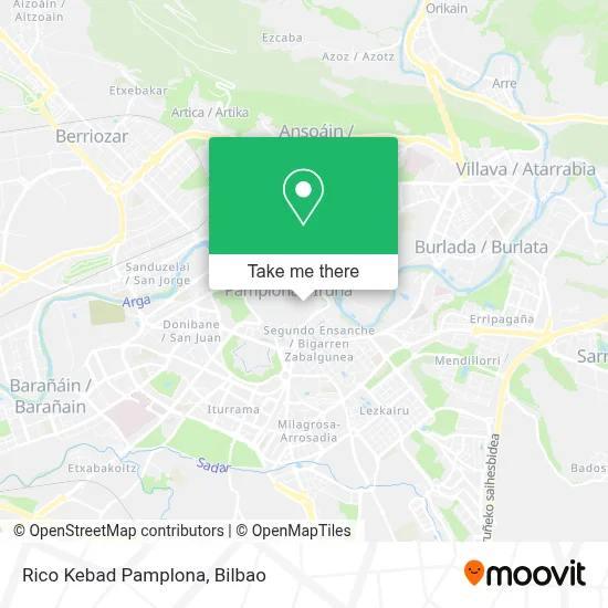 Rico Kebad Pamplona map