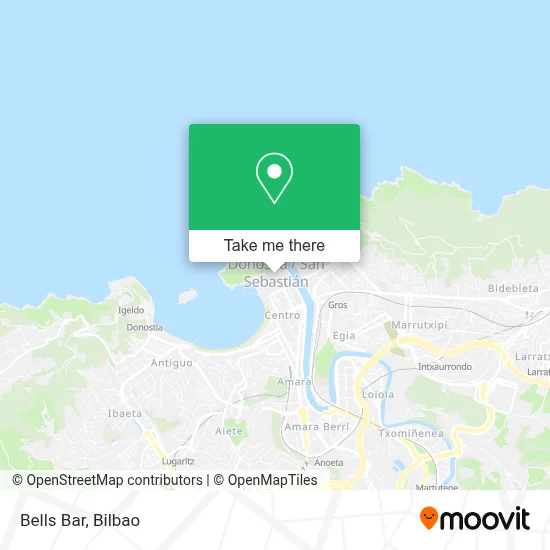 Bells Bar map