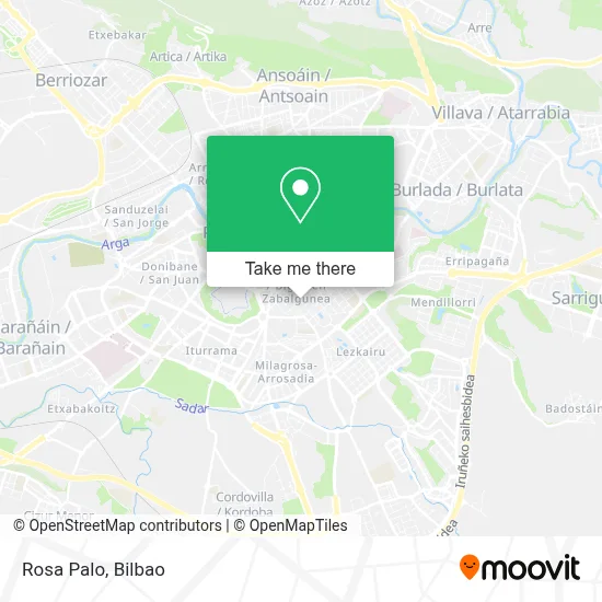 Rosa Palo map
