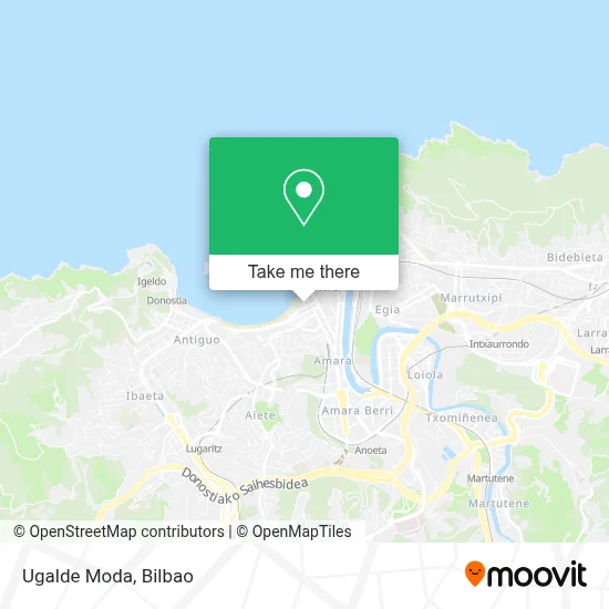 Ugalde Moda map