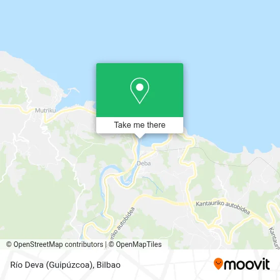 Río Deva (Guipúzcoa) map