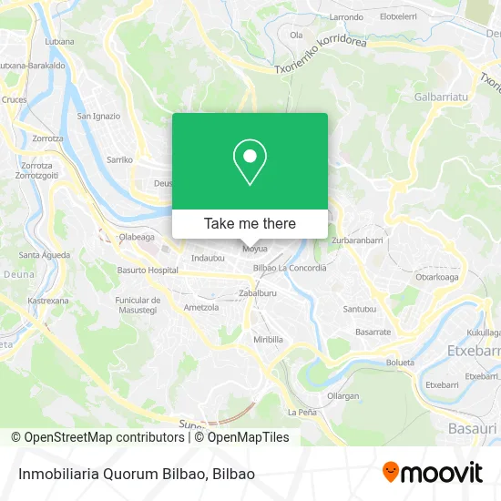 Inmobiliaria Quorum Bilbao map