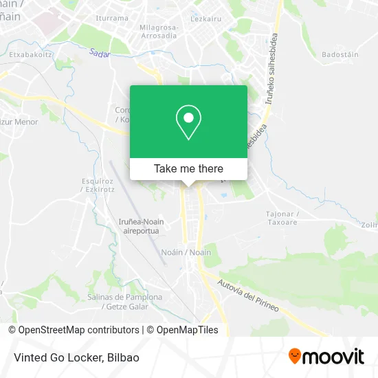 Vinted Go Locker map