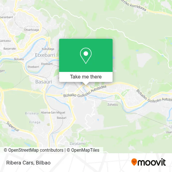 Ribera Cars map
