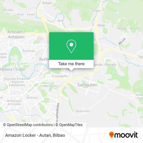 Amazon Locker - Autan map