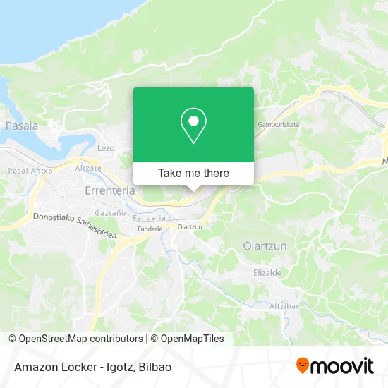 Amazon Locker - Igotz map