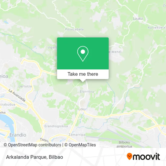 Arkalanda Parque map