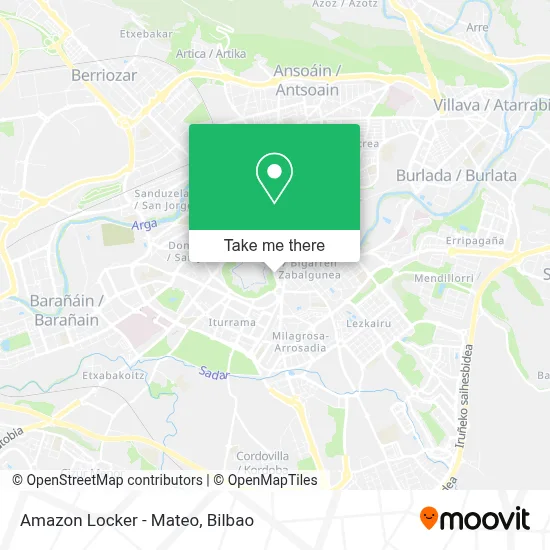 Amazon Locker - Mateo map