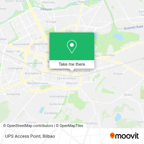 Ups Access Point map
