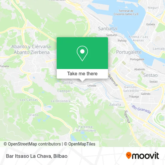 Bar Itsaso La Chava map