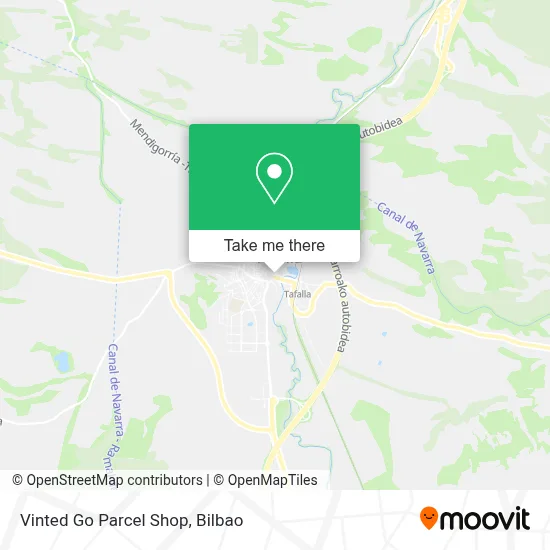 Vinted Go Parcel Shop map