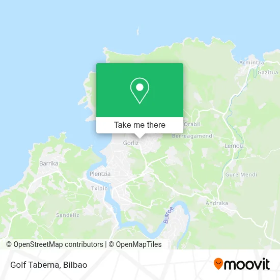 Golf Taberna map