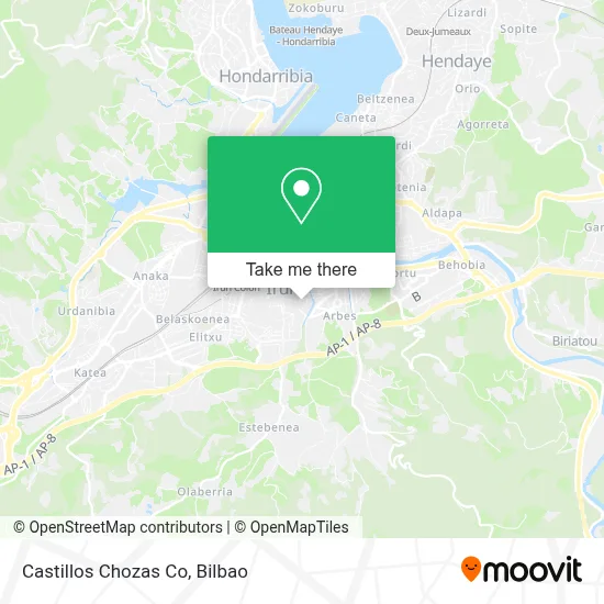 Castillos Chozas Co map