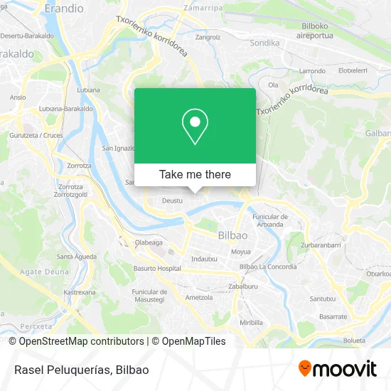 Rasel Peluquerías map