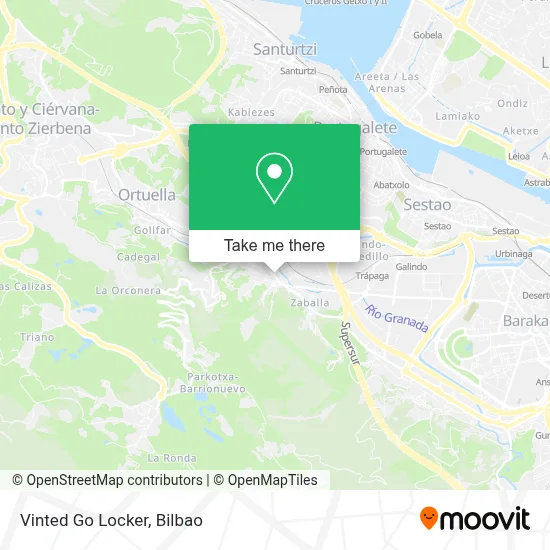 Vinted Go Locker map