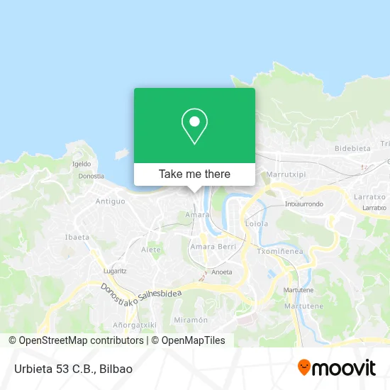 Urbieta 53 C.B. map