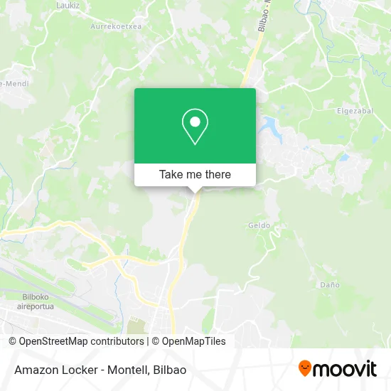 Amazon Locker - Montell map